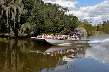 Airboat ride through the New Orleans wetlands